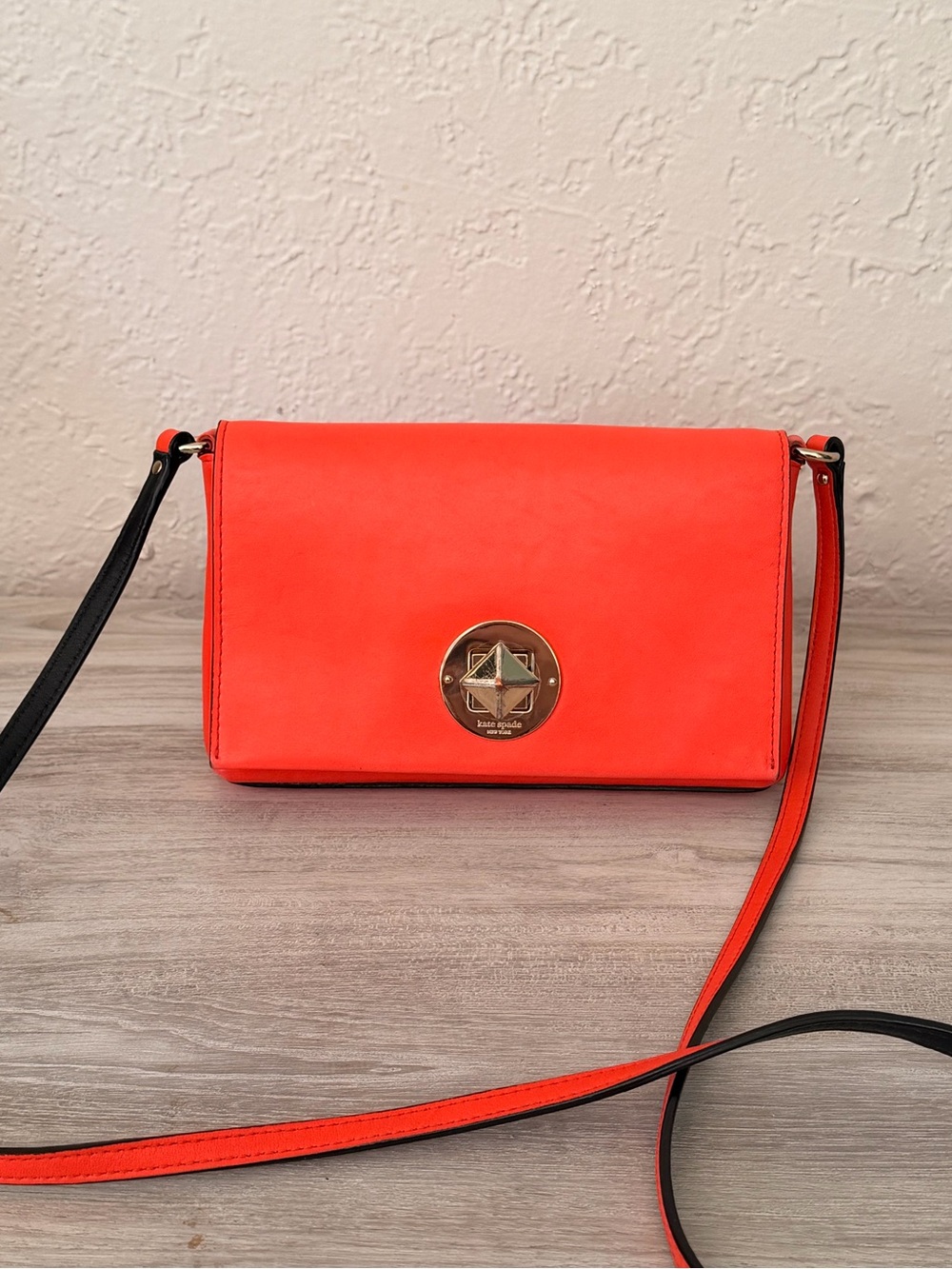 Kate Spade “Storybook Lining” Sally Crossbody Bag with Turn-lock Closure
